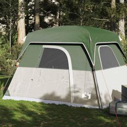 Tente de camping de cabine 4 personnes vert imperm&eacute;able