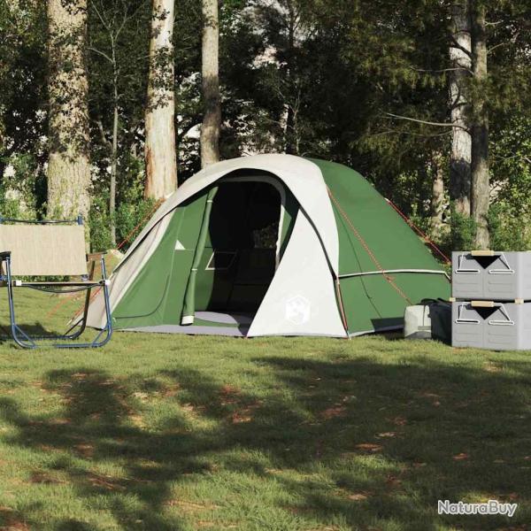 Tente de camping de cabine 4 personnes vert imperm�able alsavelo