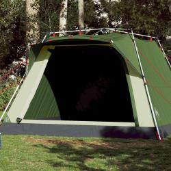Tente de camping cabine 4 personnes vert lib&eacute;ration rapide