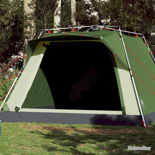 Tente de camping cabine 4 personnes vert lib�ration rapide