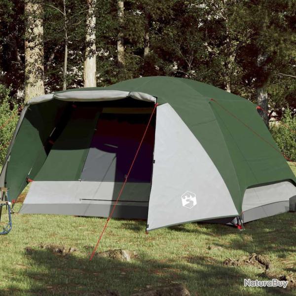 Tente de camping avec porche 4 personnes vert imperm�able