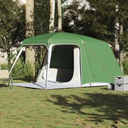 Tente de camping avec d&ocirc;me porche 5 personnes vert imperm&eacute;able