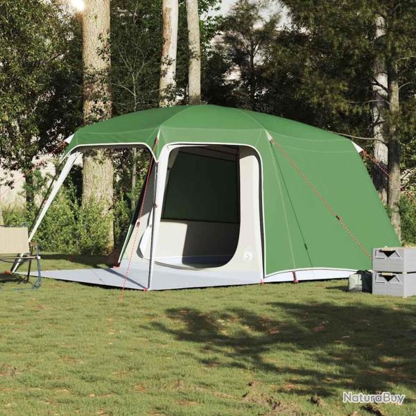 Tente de camping avec d�me porche 5 personnes vert imperm�able