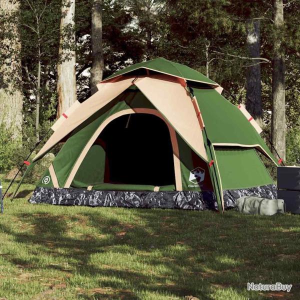Tente de camping � d�me 5 personnes vert lib�ration rapide alsavelo