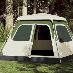 Tente de camping &agrave; d&ocirc;me 4 personnes vert lib&eacute;ration rapide
