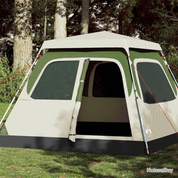 Tente de camping � d�me 4 personnes vert lib�ration rapide