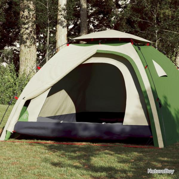 Tente de camping � d�me 4 personnes vert lib�ration rapide