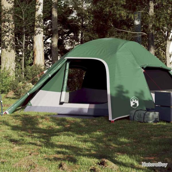 Tente de camping � d�me 4 personnes vert imperm�able