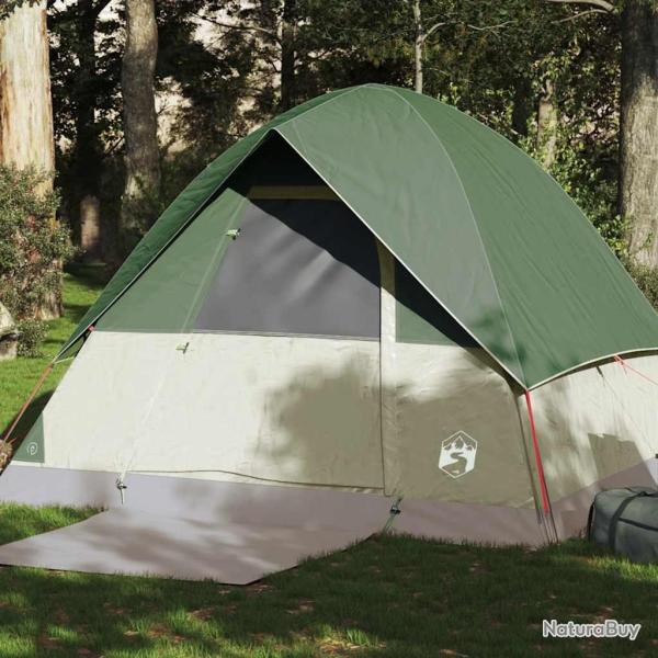Tente de camping � d�me 4 personnes vert imperm�able
