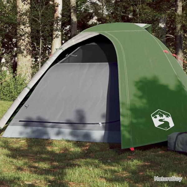 Tente de camping � d�me 4 personnes vert imperm�able