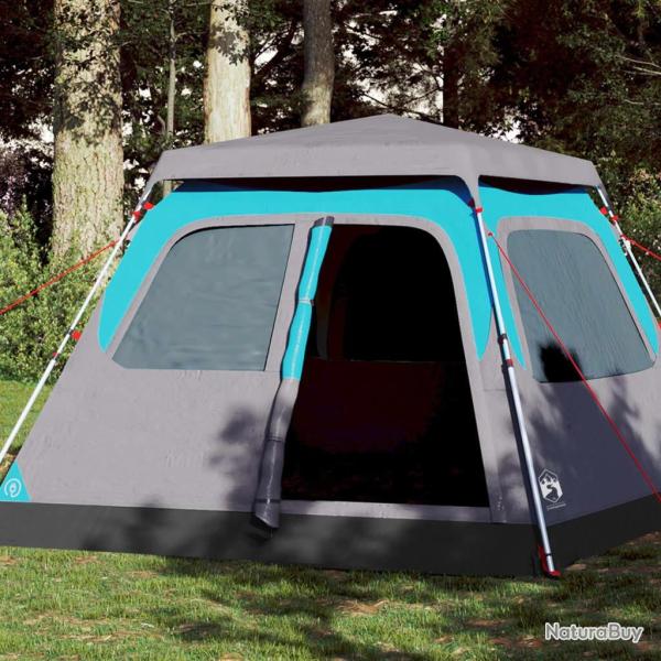 Tente de camping � d�me 4 personnes bleu lib�ration rapide alsavelo