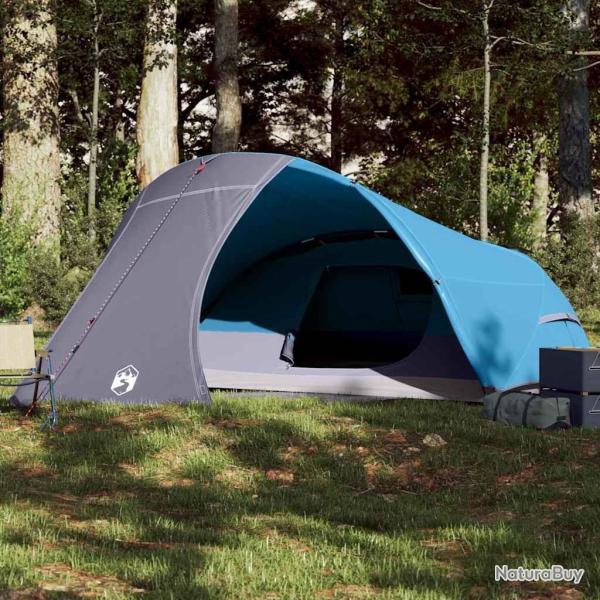 Tente de camping � d�me 4 personnes bleu imperm�able
