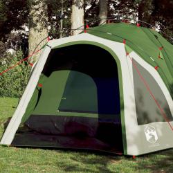 Tente de camping &agrave; d&ocirc;me 3 personnes vert lib&eacute;ration rapide