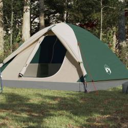 Tente de camping &agrave; d&ocirc;me 3 personne vert imperm&eacute;able