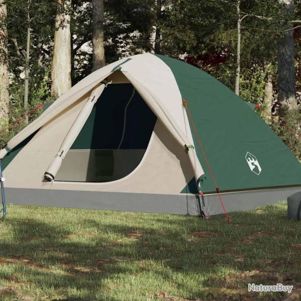 Tente de camping � d�me 3 personne vert imperm�able