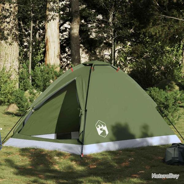 Tente de camping � d�me 2 personnes vert olive imperm�able