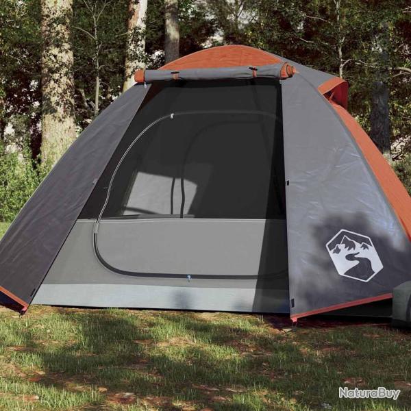 Tente de camping � d�me 2 personnes orange imperm�able