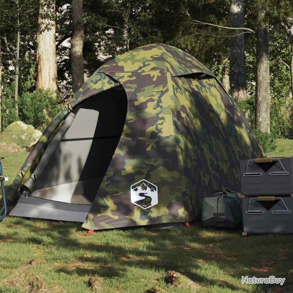 Tente de camping � d�me 2 personnes camouflage imperm�able
