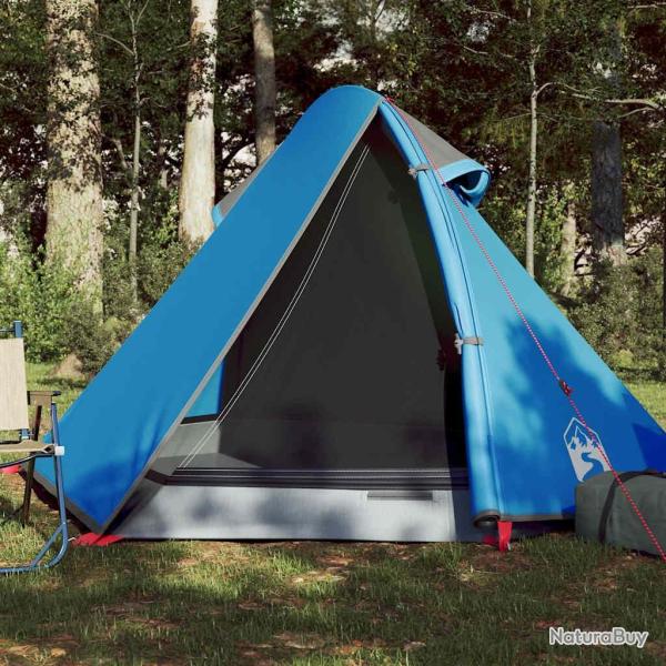 Tente de camping � d�me 2 personnes bleu imperm�able