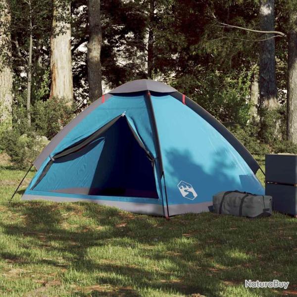 Tente de camping � d�me 2 personnes bleu imperm�able