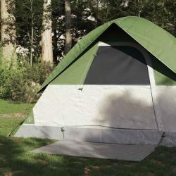 Tente de camping &agrave; d&ocirc;me 2 personne vert imperm&eacute;able alsavelo