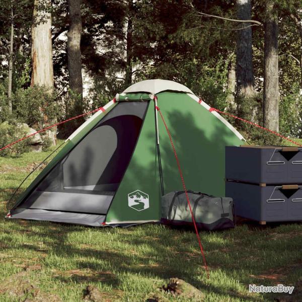 Tente de camping � d�me 2 personne vert imperm�able alsavelo