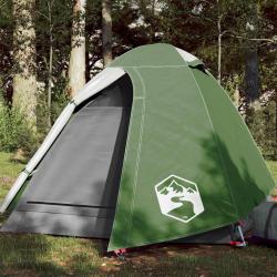 Tente de camping &agrave; d&ocirc;me 2 personne vert imperm&eacute;able alsavelo