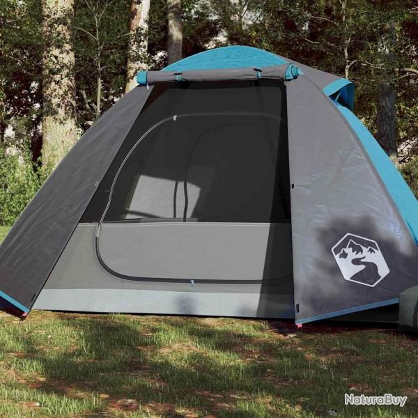 Tente de camping � d�me 2 personne bleu imperm�able alsavelo