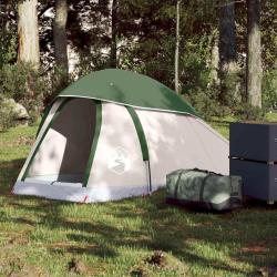 Tente de camping &agrave; d&ocirc;me 1 personne vert imperm&eacute;able alsavelo