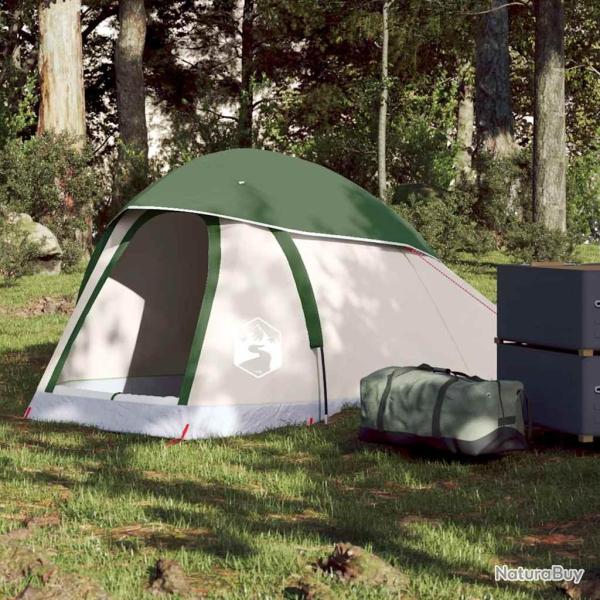Tente de camping � d�me 1 personne vert imperm�able alsavelo