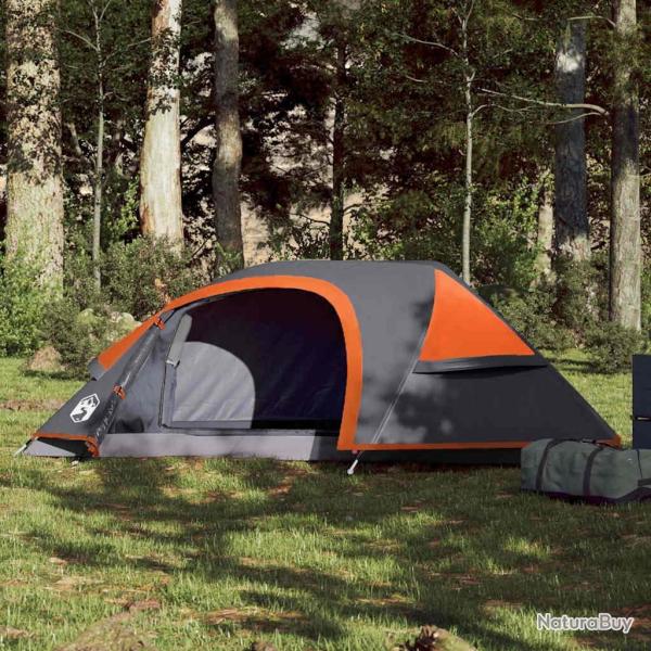 Tente de camping � d�me 1 personne orange imperm�able