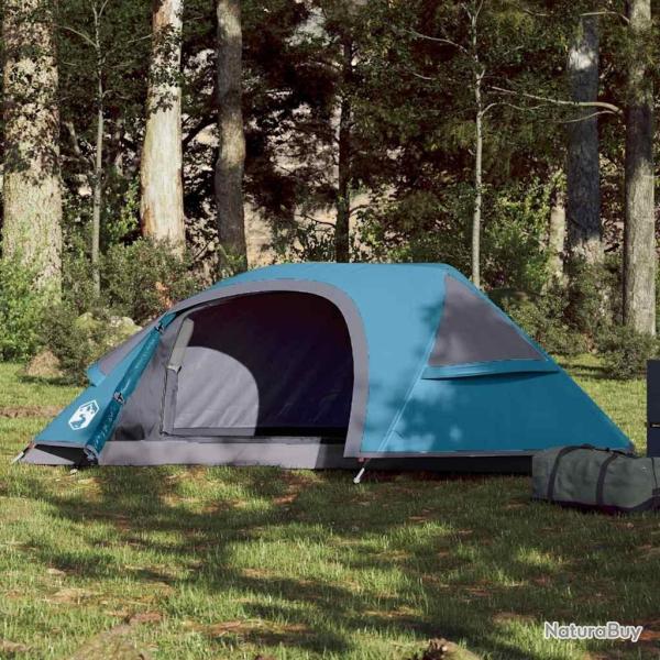 Tente de camping � d�me 1 personne bleu imperm�able