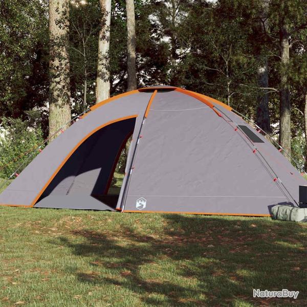 Tente de camping 8 personnes orange imperm�able
