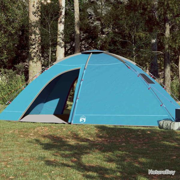 Tente de camping 8 personnes bleu imperm�able