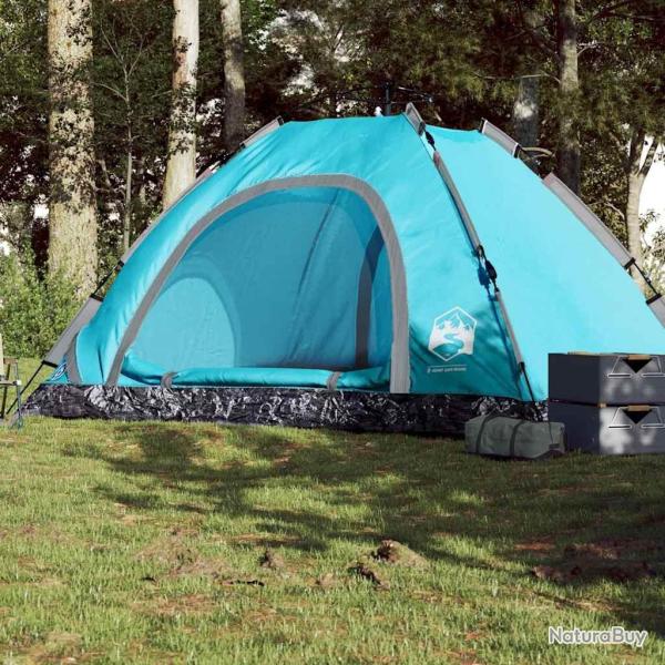 Tente de camping 5 personnes bleu lib�ration rapide