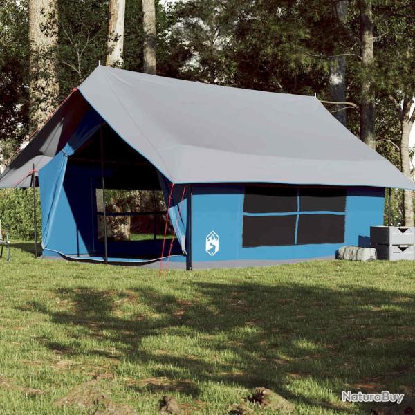 Tente de camping 5 personnes bleu imperm�able
