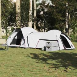 Tente de camping 5 personnes blanc tissu occultant imperm&eacute;able alsavelo