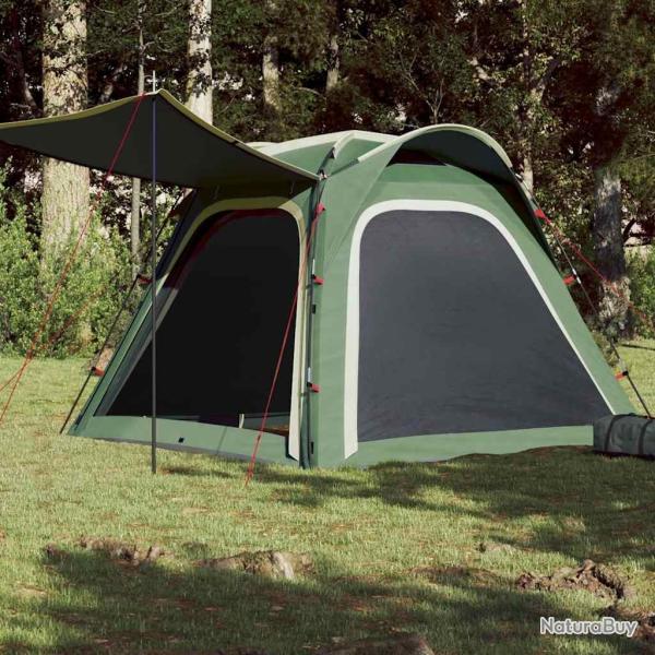 Tente de camping 4 personnes vert lib�ration rapide imperm�able