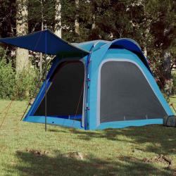 Tente de camping 4 personnes bleu lib&eacute;ration rapide imperm&eacute;able