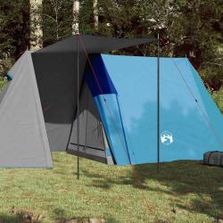 Tente de camping 3 personnes bleu imperm&eacute;able