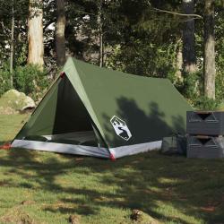 Tente de camping 2 personnes vert olive imperm&eacute;able