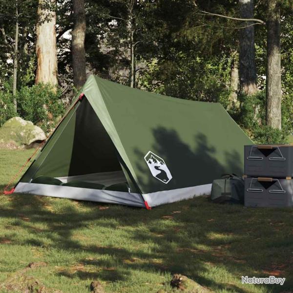 Tente de camping 2 personnes vert olive impermable alsavelo