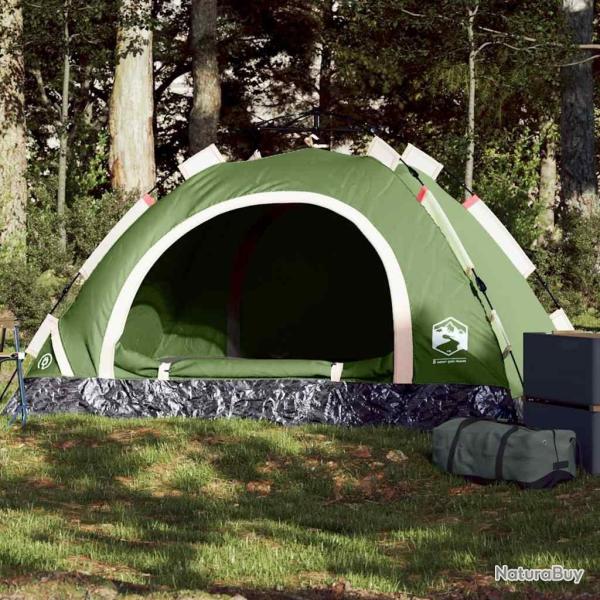 Tente de camping 2 personnes vert lib�ration rapide