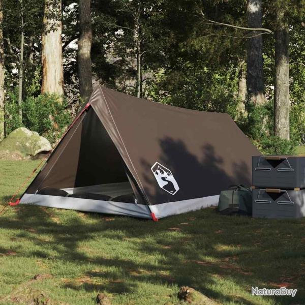 Tente de camping 2 personnes marron imperm�able