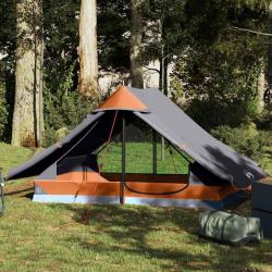 Tente de camping 2 personnes gris imperm&eacute;able