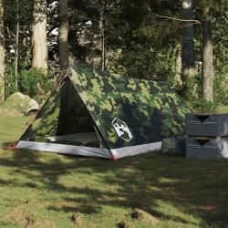 Tente de camping 2 personnes camouflage imperm&eacute;able alsavelo
