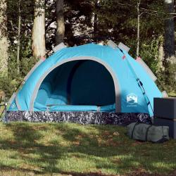 Tente de camping 2 personnes bleu lib&eacute;ration rapide