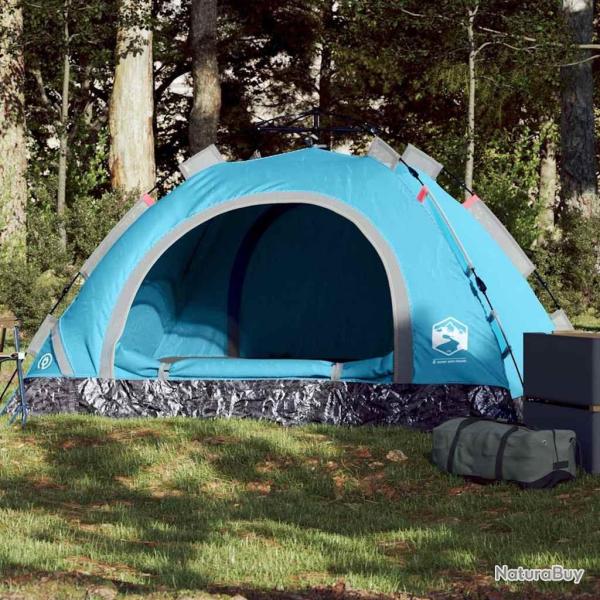 Tente de camping 2 personnes bleu lib�ration rapide