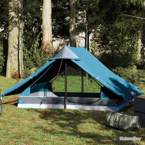 Tente de camping 2 personnes bleu imperm�able