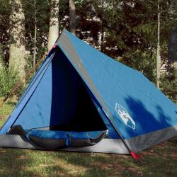Tente de camping 2 personnes bleu imperm&eacute;able